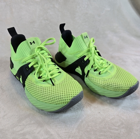 Womens Under Armour Lime Green Sneakers - Picture 3 of 9